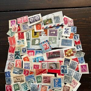 Vintage Postage Stamp Collection 70 Plus (Mostly European)